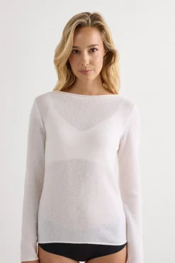 100% Cashmere Long Sleeve Top