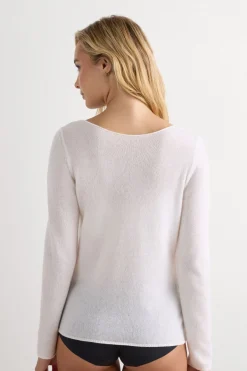 100% Cashmere Long Sleeve Top