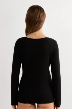 100% Cashmere Long Sleeve Top