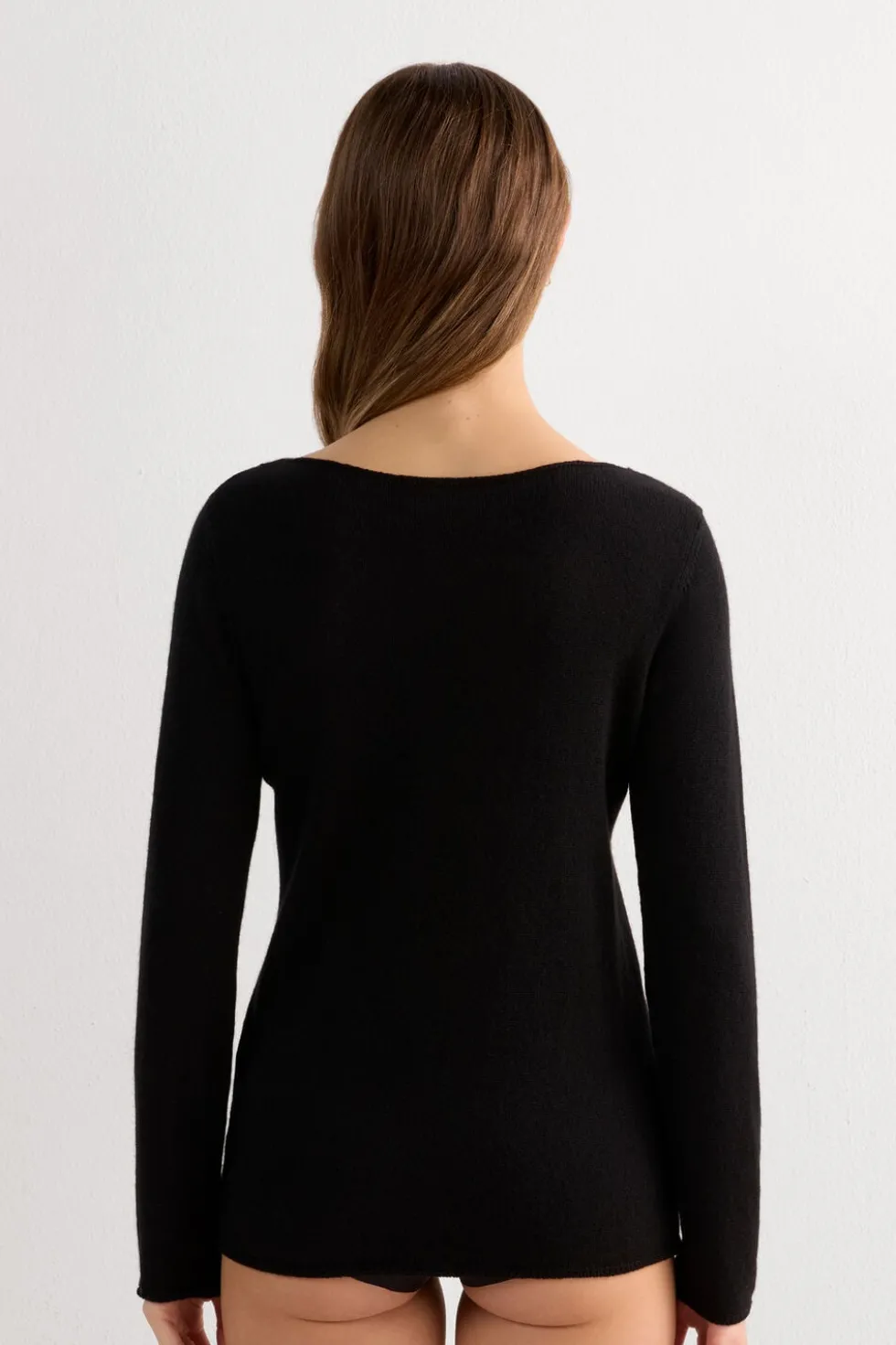 100% Cashmere Long Sleeve Top