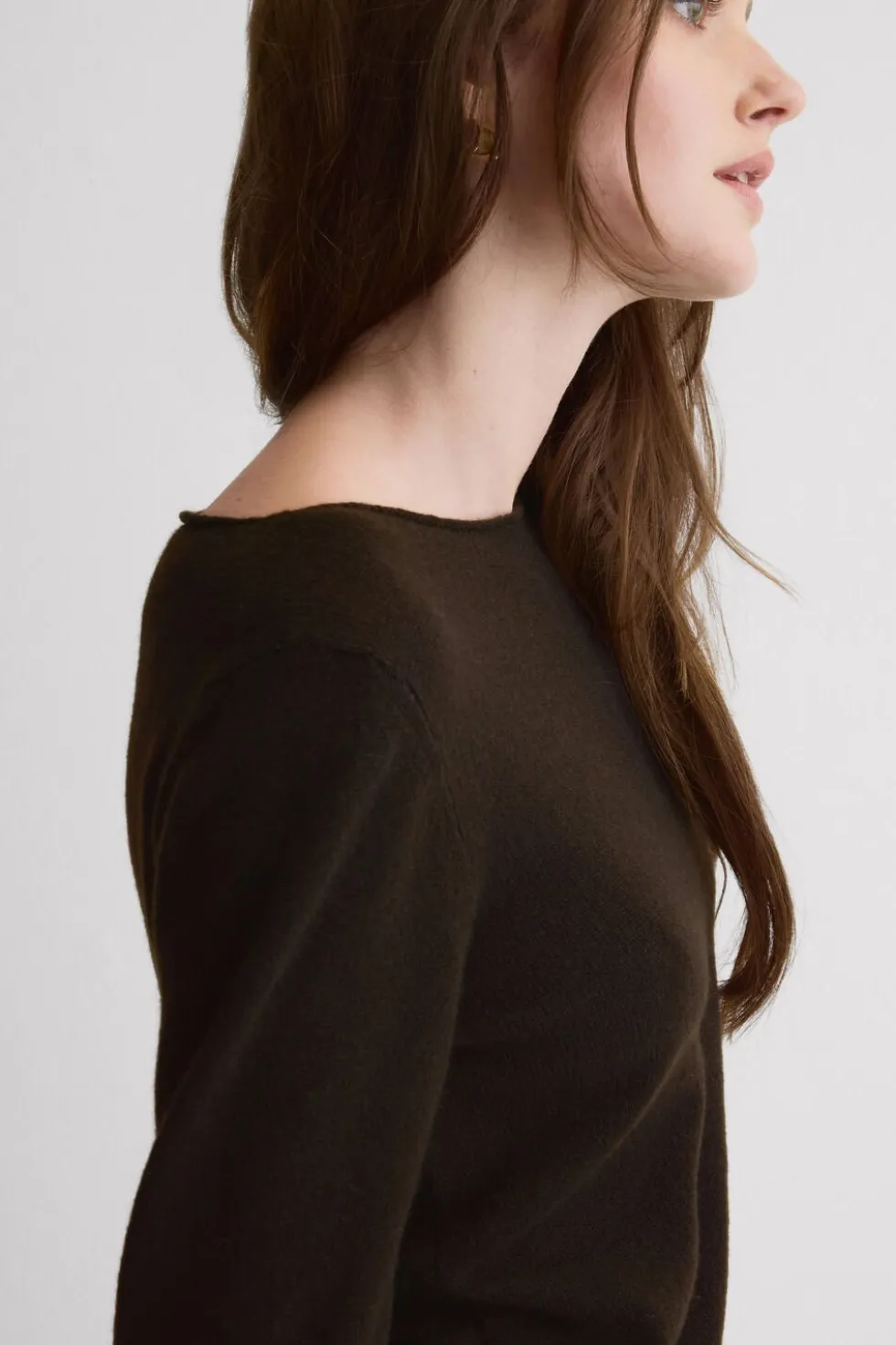 100% Cashmere Long Sleeve Top