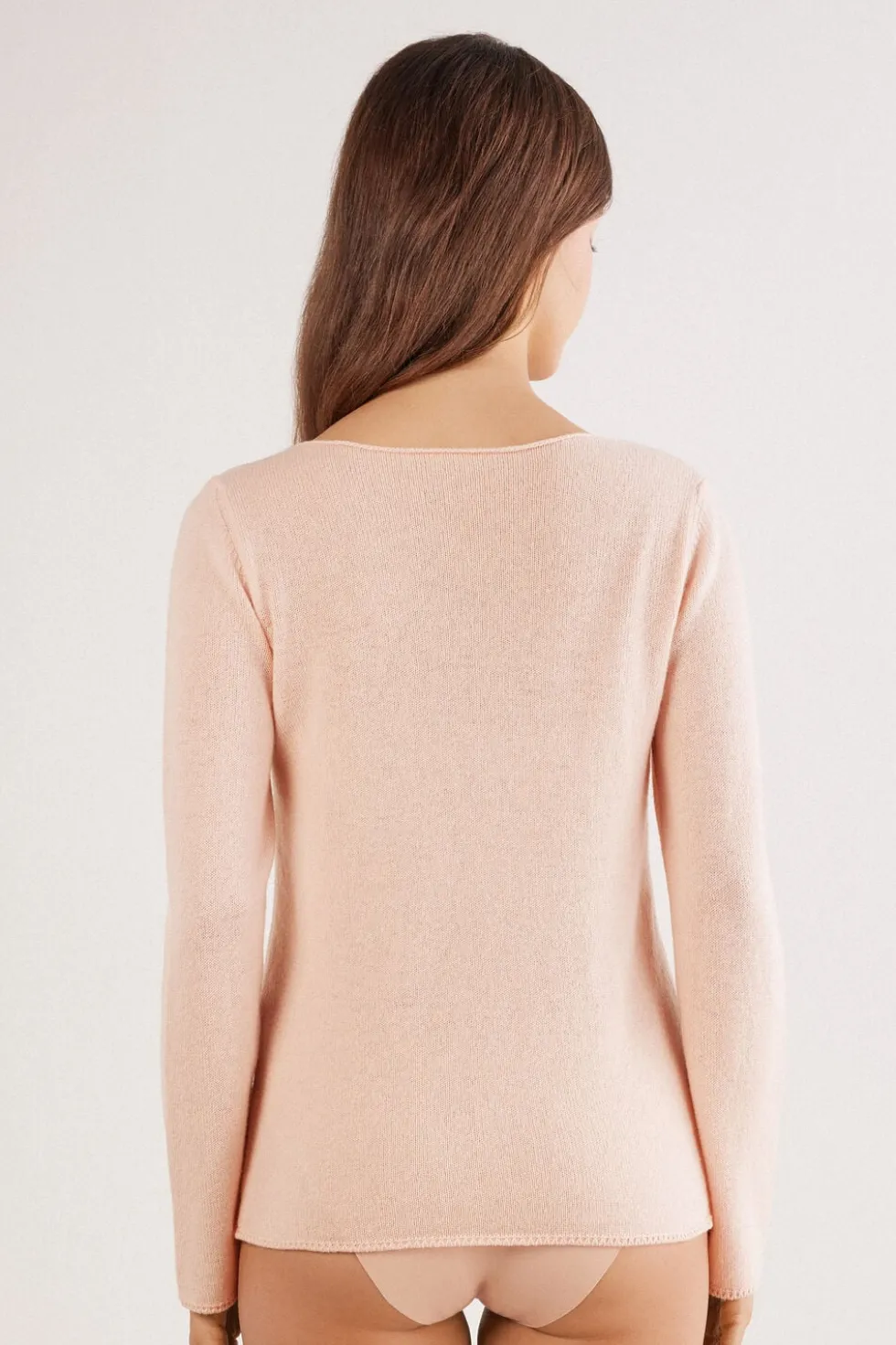 100% Cashmere Long Sleeve Top