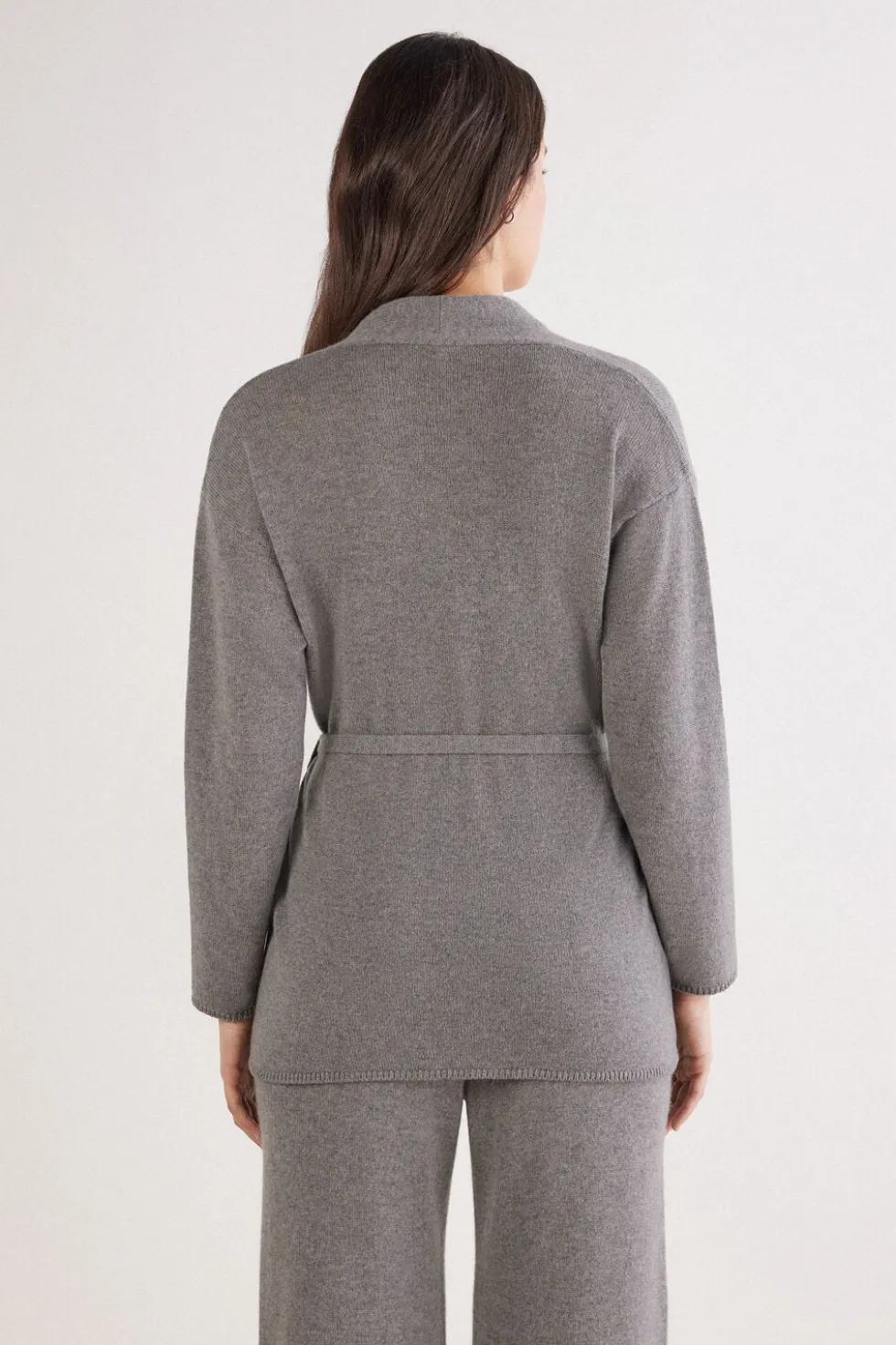 Belted Cardigan in 100% Cashmere