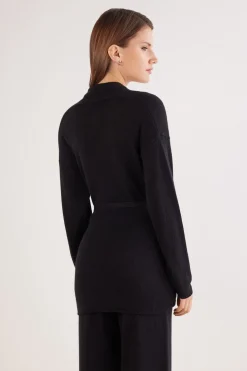 Belted Cardigan in 100% Cashmere