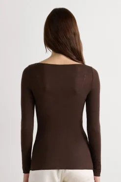 Boat Neck Modal Cashmere Ultralight Top