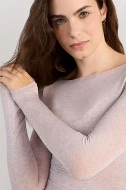 Boat Neck Modal Cashmere Ultralight Top