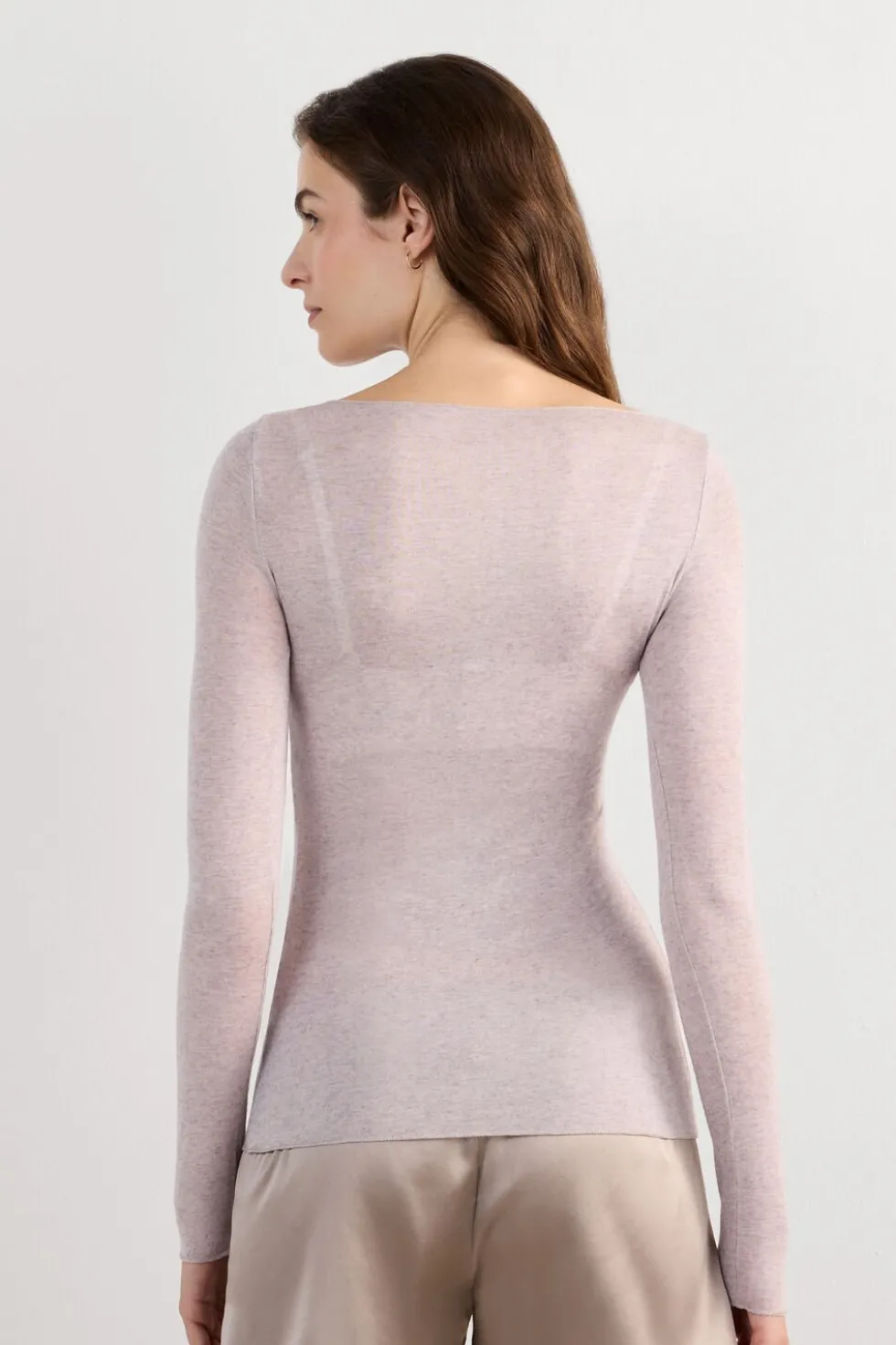 Boat Neck Modal Cashmere Ultralight Top