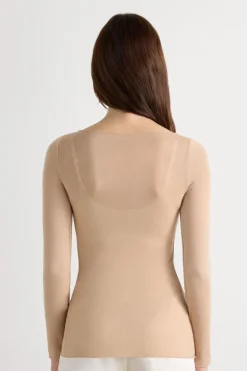 Boat Neck Modal Cashmere Ultralight Top