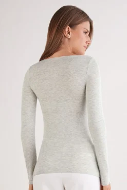 Boat Neck Modal Cashmere Ultralight Top