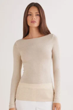 Boat Neck Modal Cashmere Ultralight Top