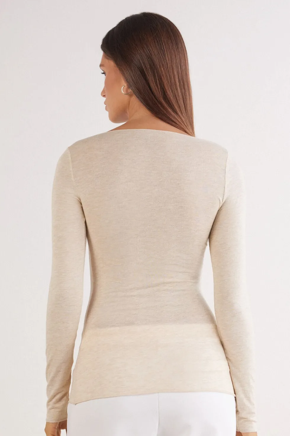 Boat Neck Modal Cashmere Ultralight Top