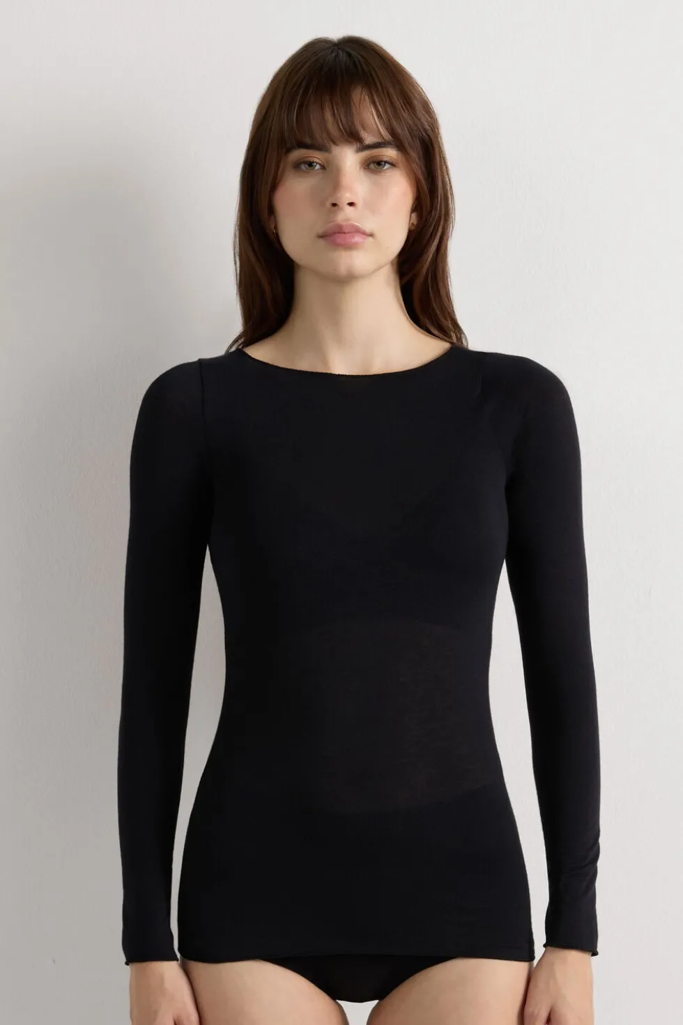 Boat Neck Modal Cashmere Ultralight Top