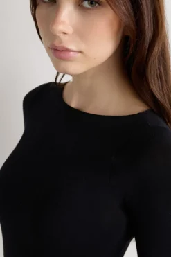 Boat Neck Modal Cashmere Ultralight Top