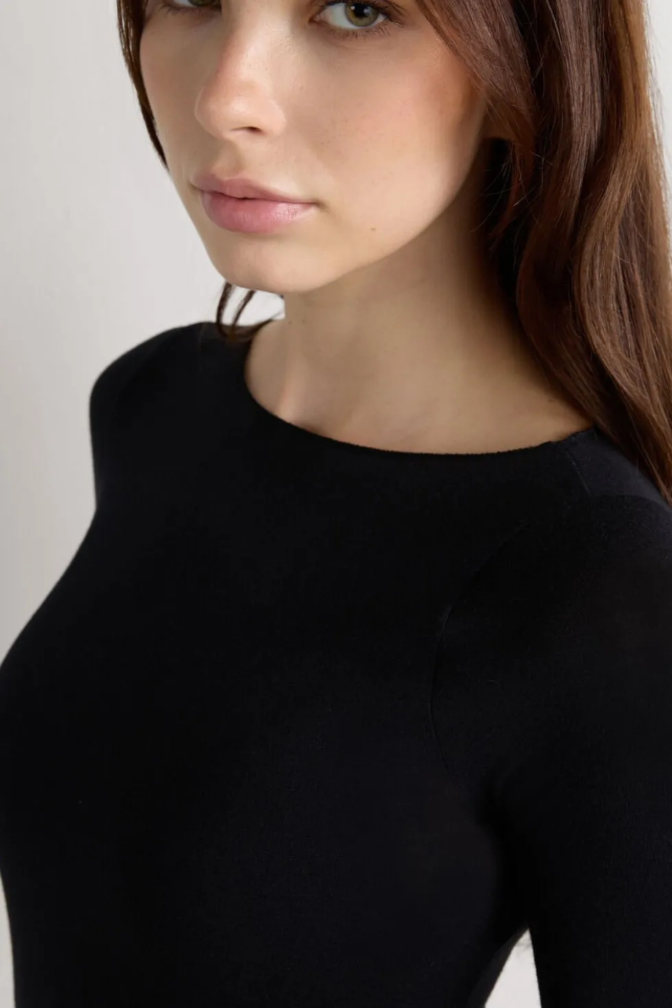 Boat Neck Modal Cashmere Ultralight Top