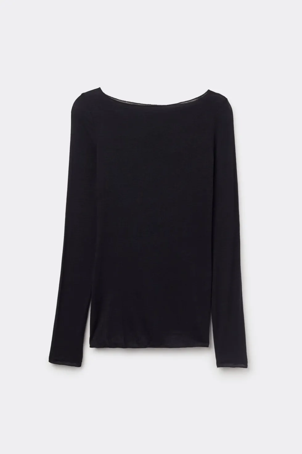 Boat Neck Modal Cashmere Ultralight Top
