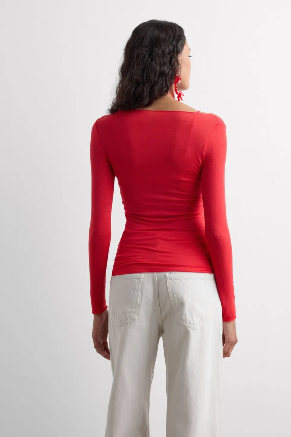 Boat Neck Modal Cashmere Ultralight Top