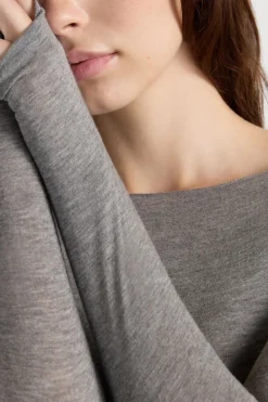 Boat Neck Modal Cashmere Ultralight Top