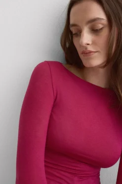 Boat Neck Modal Cashmere Ultralight Top