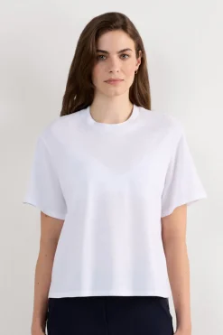 Boxy Fit Short Sleeve Top in Cotton