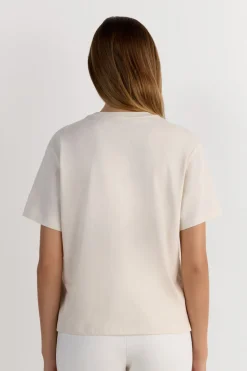 Boxy Fit Short Sleeve Top in Cotton
