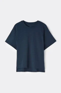 Boxy Fit Short Sleeve Top in Cotton