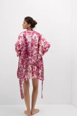 Brighten Your Day Viscose Satin Kimono