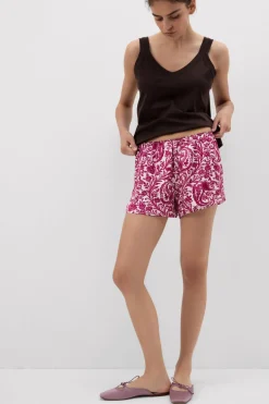 Brighten Your Day Viscose Satin Shorts