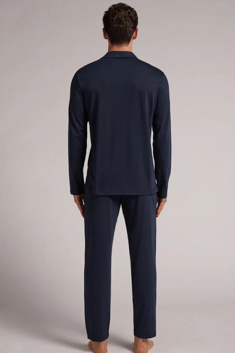 Button Front Full Length Pajamas in Superior Cotton