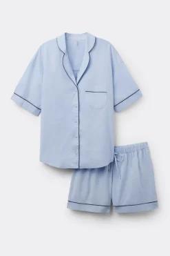 Chambray NI Cotton and Modal Short Pajamas