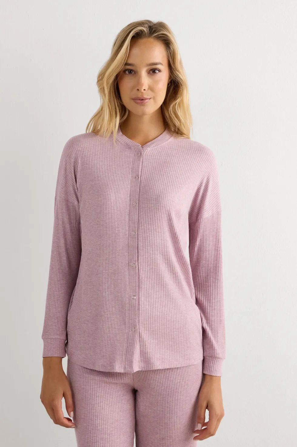 Chic Comfort Long Sleeve Modal Button-Up Top