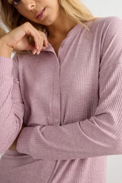 Chic Comfort Long Sleeve Modal Button-Up Top