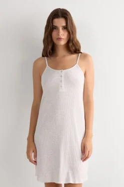 Chic Comfort Thin Strap Nightshirt
