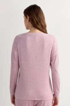 Comfort Chic Bateau Neck Long Sleeve Modal Top
