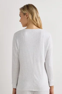 Comfort Chic Bateau Neck Long Sleeve Modal Top