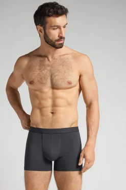 Cotton Boxers with Exposed Elastic
