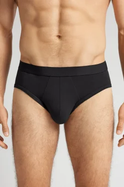 Cotton Briefs with Exposed Elastic