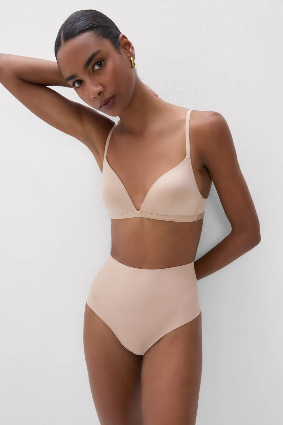 Cotton Light Shaping High Waist Hipster Brazilian