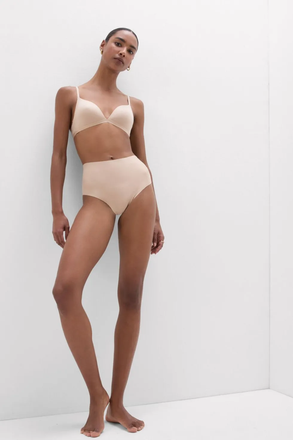 Cotton Light Shaping High Waist Hipster Brazilian