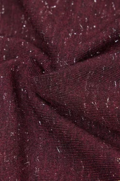 Crewneck Top in Modal Light with Cashmere Lamé
