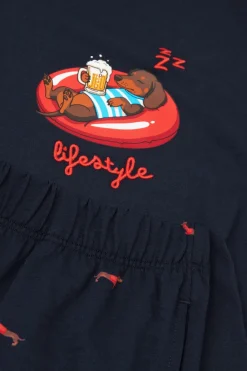 Dachshund Print Cotton Jersey Short Pajamas