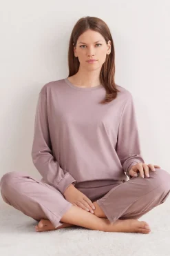 Elevated Cotton Long Sleeve Top in Cotton