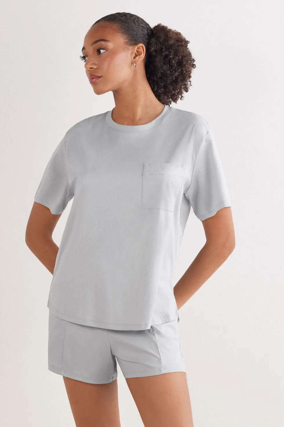 Elevated Cotton Short Sleeve Top