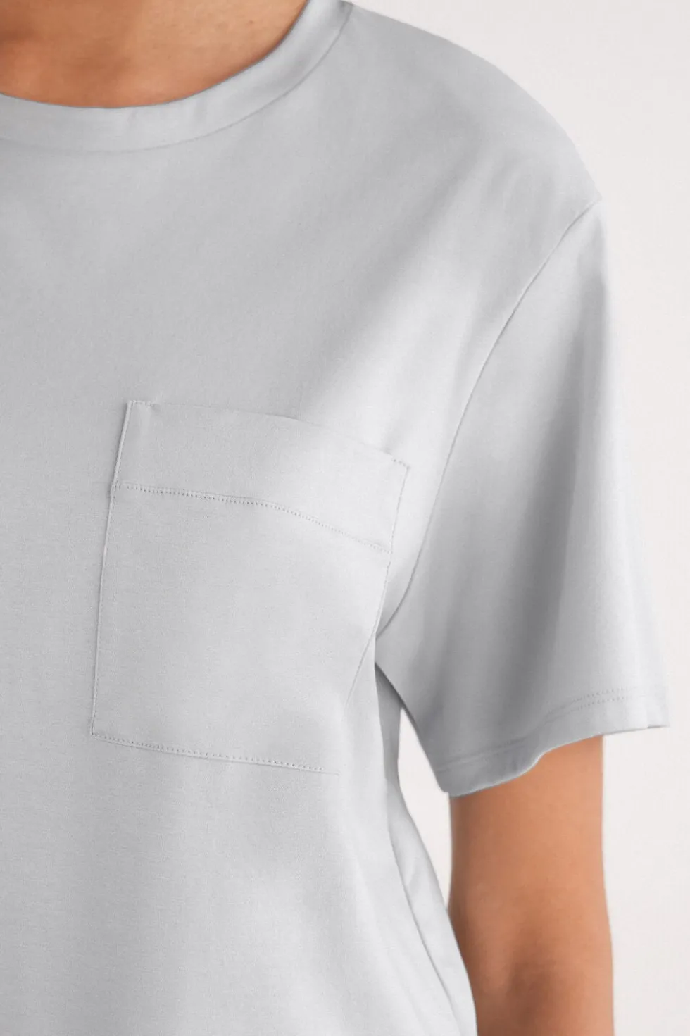 Elevated Cotton Short Sleeve Top