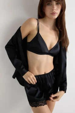 Emma Refined Everyday Bralette Triangle Bra in Silk