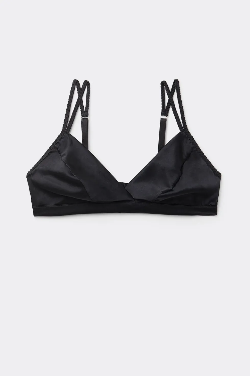 Emma Refined Everyday Bralette Triangle Bra in Silk