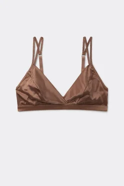 Emma Refined Everyday Bralette Triangle Bra in Silk