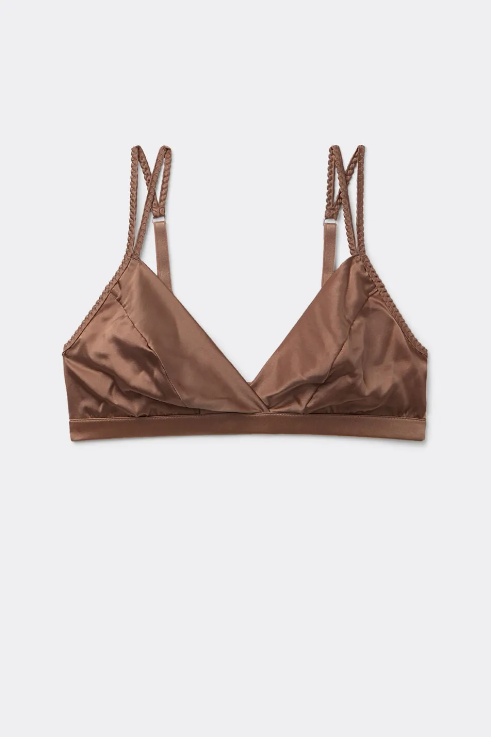 Emma Refined Everyday Bralette Triangle Bra in Silk