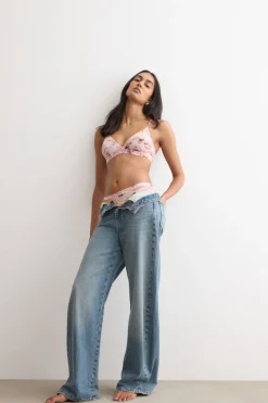 Emma Triangle Bra in Fresh Bamboo I Bloom for You