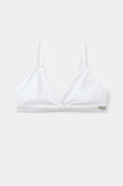 Emma Triangle Bra in Natural Cotton