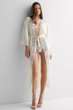 Ethereal Embrace Long Silk Robe